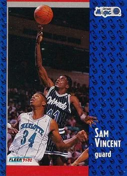 1991-92 Fleer Sam Vincent #333 card image