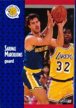 1991-92 Fleer Sarunas Marciulionis #68 card image