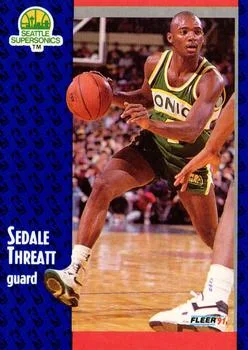 1991-92 Fleer Sedale Threatt #196 card image