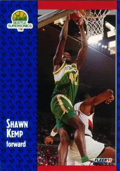 1991-92 Fleer Shawn Kemp #192 card image