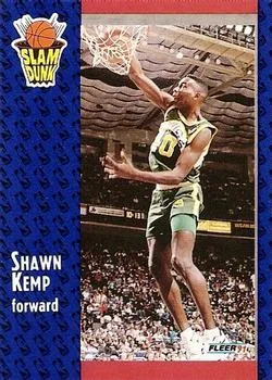 1991-92 Fleer Shawn Kemp SD #231 card image
