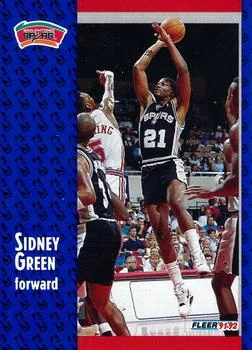 1991-92 Fleer Sidney Green #354 card image