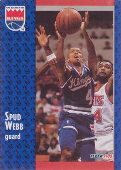 1991-92 Fleer Spud Webb #352 card image