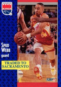 1991-92 Fleer Spud Webb #4 card image