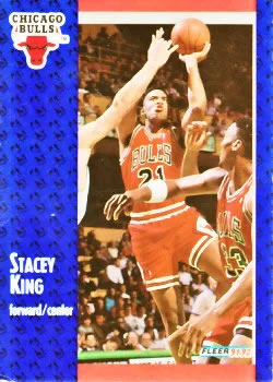 1991-92 Fleer Stacey King #258 card image