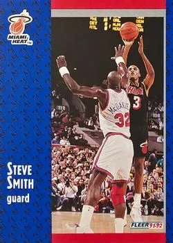 1991-92 Fleer Steve Smith #309 card image