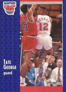 1991-92 Fleer Tate George #323 card image