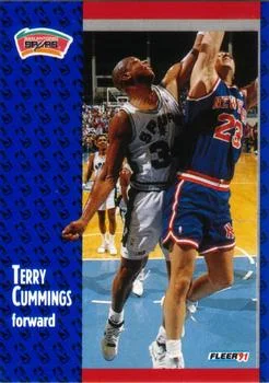 1991-92 Fleer Terry Cummings #184 card image