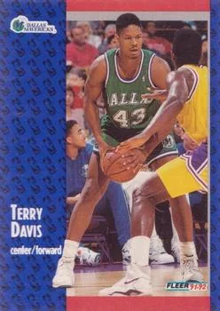 1991-92 Fleer Terry Davis #267 card image