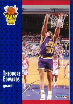 1991-92 Fleer Theodore Edwards SD #227 card image