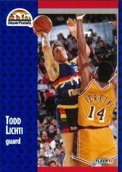 1991-92 Fleer Todd Lichti #51 card image