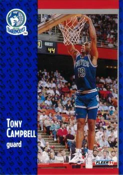 1991-92 Fleer Tony Campbell #121 card image