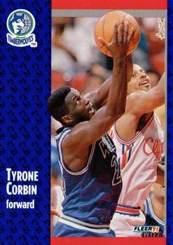 1991-92 Fleer Tyrone Corbin #122 card image