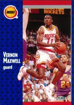 1991-92 Fleer Vernon Maxwell #76 card image