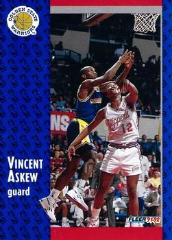 1991-92 Fleer Vincent Askew #285 card image
