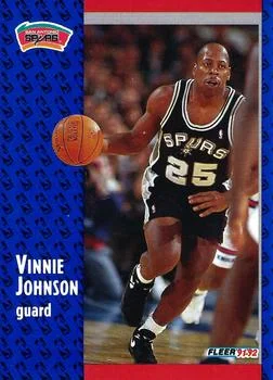 1991-92 Fleer Vinnie Johnson #355 card image