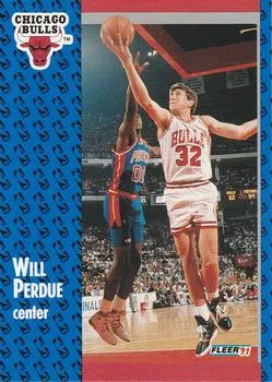 1991-92 Fleer Will Perdue #32 card image