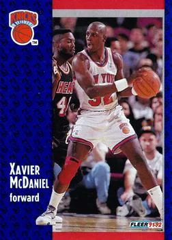 1991-92 Fleer Xavier McDaniel #328 card image