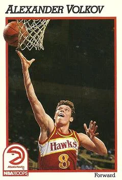 1991-92 Hoops Alexander Volkov #337 card image
