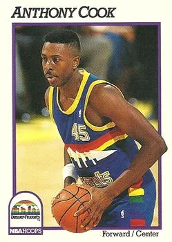 1991-92 Hoops Anthony Cook #355 card image