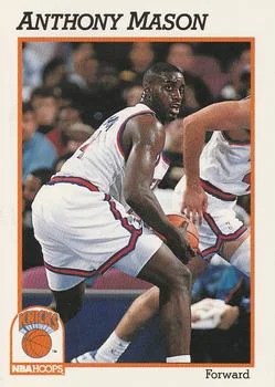 1991-92 Hoops Anthony Mason #404 card image