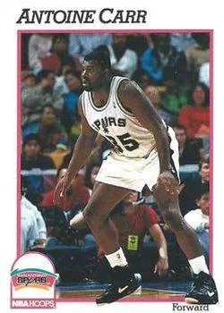 1991-92 Hoops Antoine Carr #433 card image