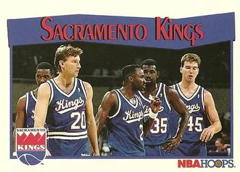 1991-92 Hoops Antoine Carr / Bobby Hansen / Eric Leckner / Rory Sparrow #296 card image