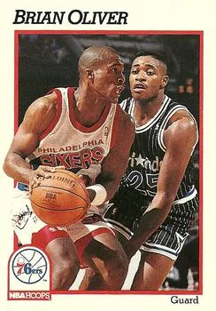 1991-92 Hoops Brian Oliver #412 card image