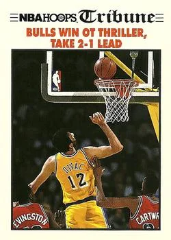 1991-92 Hoops Bulls Win OT Thriller #540 card image