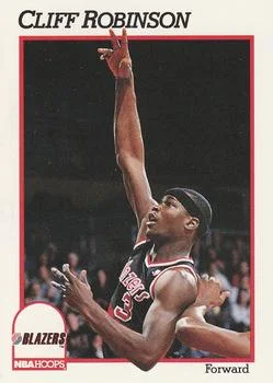 1991-92 Hoops Cliff Robinson #178 card image