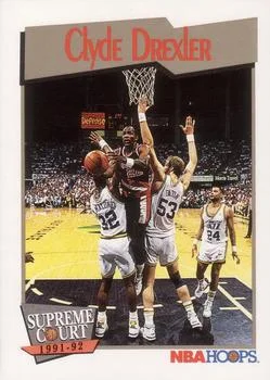 1991-92 Hoops Clyde Drexler SC #491 card image