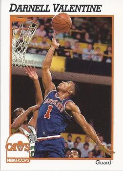 1991-92 Hoops Darnell Valentine #41 card image