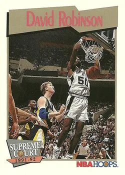 1991-92 Hoops David Robinson SC #496 card image