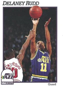 1991-92 Hoops Delaney Rudd #442 card image