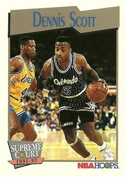 1991-92 Hoops Dennis Scott SC #485 card image