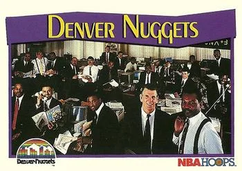 1991-92 Hoops Denver Nuggets TC #280 card image