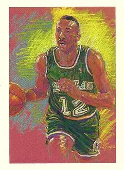 1991-92 Hoops Derek Harper TC #508 card image