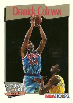 1991-92 Hoops Derrick Coleman SC #482 card image
