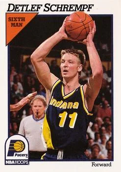 1991-92 Hoops Detlef Schrempf #87 card image