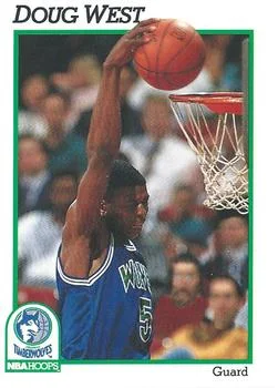 1991-92 Hoops Doug West #397 card image