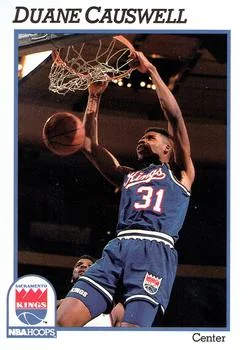 1991-92 Hoops Duane Causwell #182 card image