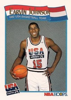 1991-92 Hoops Earvin Johnson USA #578 card image