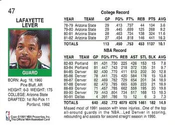 1991-92 Hoops Fat Lever #47 card back image