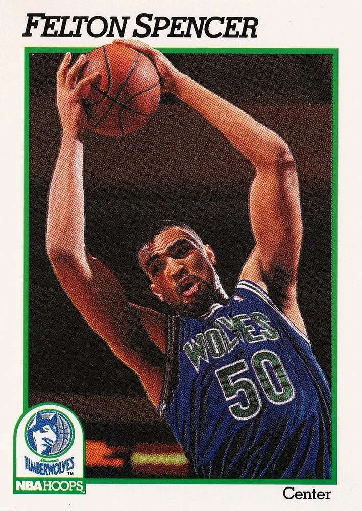 1991-92 Hoops Felton Spencer #130 card image