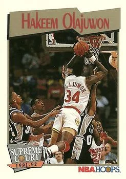 1991-92 Hoops Hakeem Olajuwon SC #467 card image