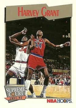 1991-92 Hoops Harvey Grant SC #501 card image