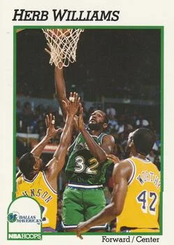 1991-92 Hoops Herb Williams #50 card image