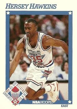 1991-92 Hoops Hersey Hawkins #252 card image