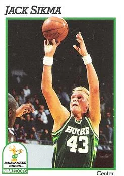 1991-92 Hoops Jack Sikma #122 card image