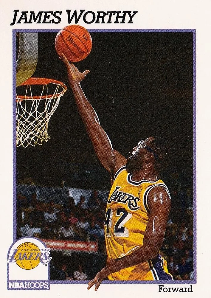 1991-92 Hoops James Worthy #106 card image